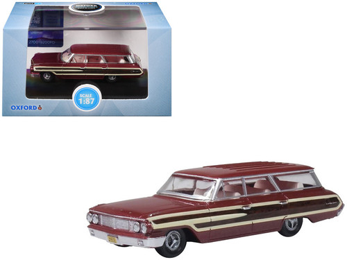 1964 Ford Country Sedan Skylight Blue 1/87 (HO) Scale Diecast