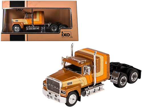 1978 Ford LTL 9000 Truck Tractor White with Blue Stripes 1/64