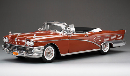 1/18 Sunstar 1958 Buick Limited Riviera Coupe (Glacier White