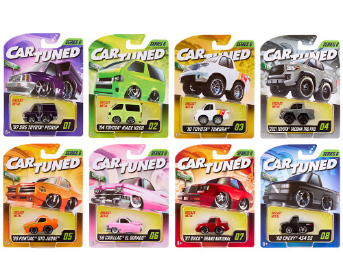 1/64 CarTuned Lowriders SHOW GLOW Series 2 Assortment of 8 Styles