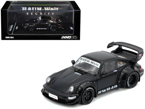 1/64 Inno Porsche 911 RWB 964 (Matte Black) Diecast Car Model