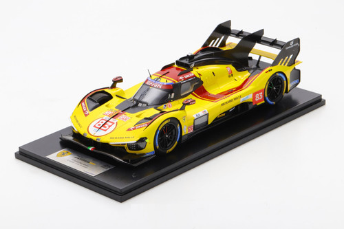1/18 Looksmart 2025 Ferrari 499P #83 Winner 24h LeMans AF Corse Robert Kubica, Ye Yifei, Philip Hanson Car Model