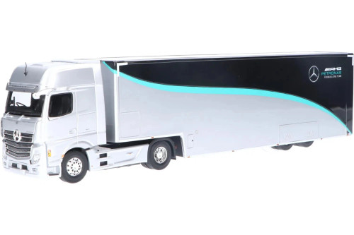1/43 Spark Mercedes-Benz Actros Race Car Transporter Mercedes-AMG Petronas Formula 1 Car Model