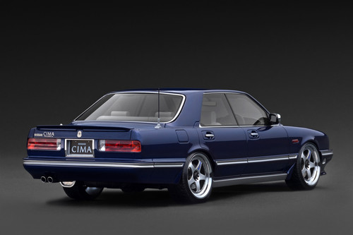 すずき 1/18 IG Ignition Model Nissan Cedric Cima (Y31) (Wine Red) Car