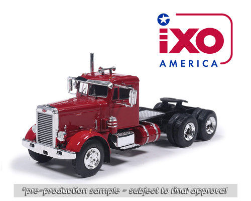 1955 Peterbilt 281 Truck with Tank Trailer Brown (Weathered) 1/43