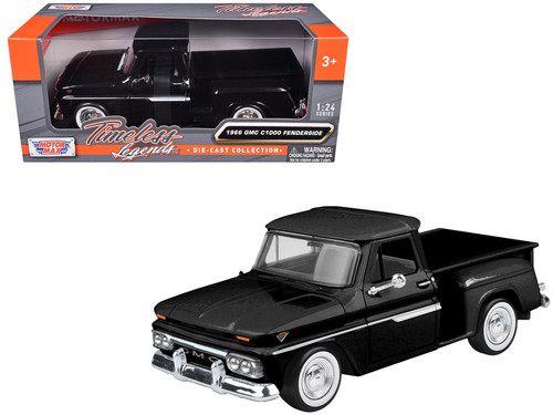 1966 GMC C1000 Fenderside Pickup Truck Black 