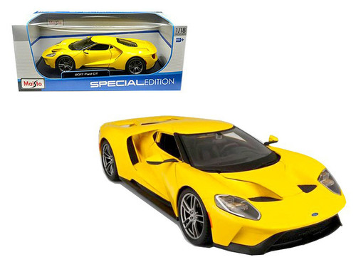 2017 Ford GT Yellow 1/18 Diecast Model Car by Maisto 2017 Ford GT Yellow 1/18 Diecast Model Car by Maisto