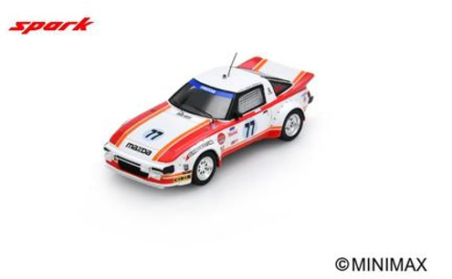 1/43 Spark Mazda RX-7 No.77 6th Daytona 24H 1979 R. Mandeville - A. Johnson - W. Bohren Car Model