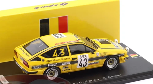 1/43 Spark Alfa Romeo GTV 6 No.43 Spa 24H 1982 M. Micangeli - G. Francia - G. Cremer Car Model