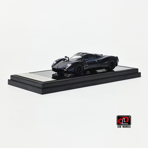 1/64 LCD Pagani Utopia (Black & Blue Carbon) Diecast Car Model