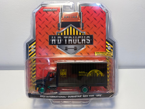 CHASE CAR 1/64 Greenlight 2013 UPS International Durastar Box Van Diecast Car Model