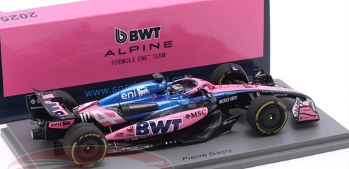 1/43 Spark 2025 Formula 1 Alpine A525 F1 Team Abu Dhabi GP #10 Pierre Gasly Car Model