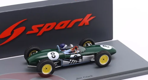 1/43 Spark Lotus 21 No.8 3rd French GP 1961 Jim Clark Car Model