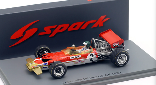 1/43 Spark Lotus 49B No.2 Winner US GP 1969  Jochen Rindt Car Model