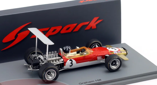 1/43 Spark Lotus 49B No.3 2nd German GP 1968 Graham Hill Car Model
