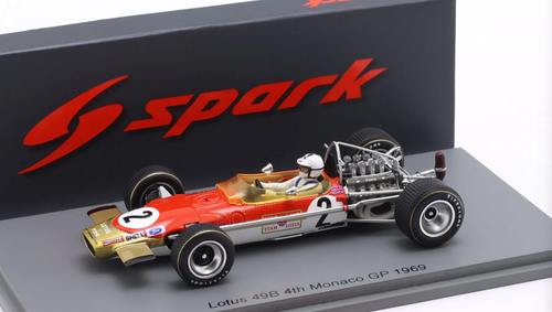 1/43 Spark Lotus 49B No.2 4th Monaco GP 1969  Richard Attwood Car Model