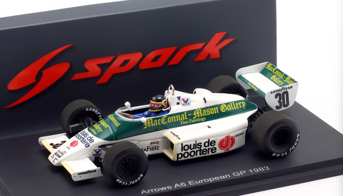 1/43 Spark Arrows A6 No.30 European GP 1983 Thierry Boutsen Car Model