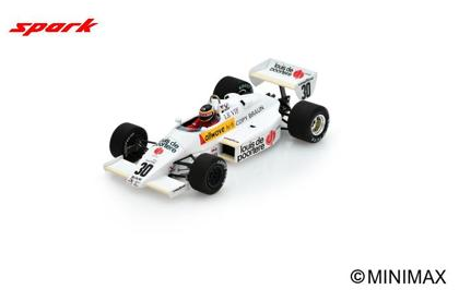 1/43 Spark Arrows A6 No.30 Dutch GP 1983 Thierry Boutsen Car Model