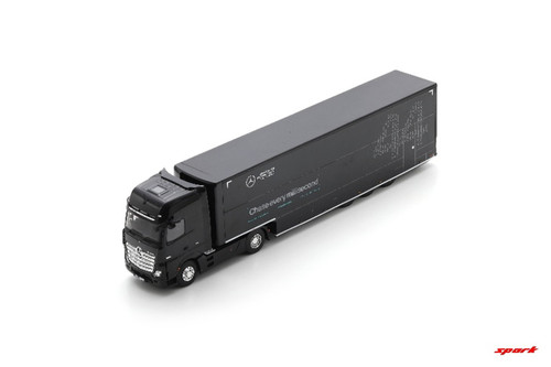 1/43 Spark Mercedes Actros Truck Mercedes F1 Team Transportation Truck Model