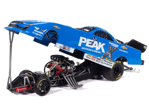 Chevrolet Camaro SS NHRA Funny Car Jack Beckman "Peak" (2025) "John Force Racing" Limited Edition 1/24 Diecast Model by Auto World