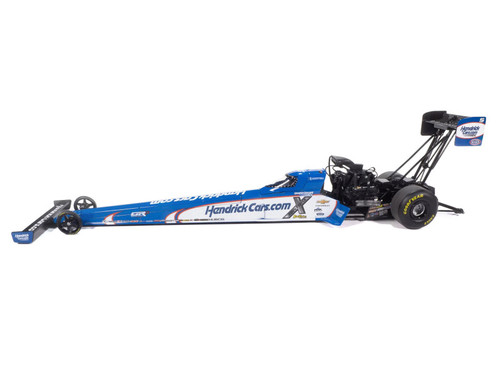 NHRA TFD (Top Fuel Dragster) #5 Brittany Force "HendrickCars.com" Blue and White (2025) 1/24 Diecast Model by Auto World