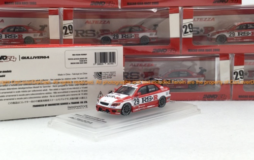 1/64 INNO64 TOYOTA ALTEZZA #29 TEAM RS*R Macau Guia Race 2000 Car Model