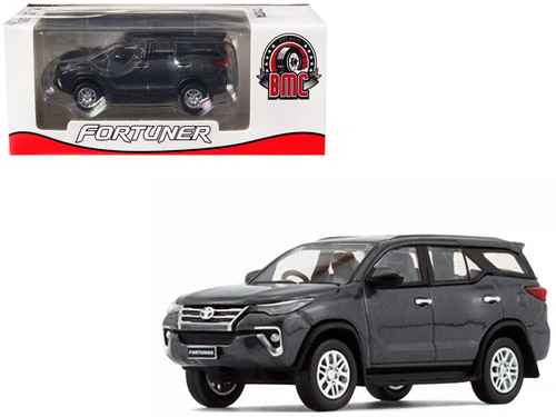 1/64 BMC 2018 Toyota Fortuner (Matte Dark Grey) Car Model