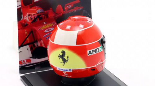 1/5 Spark 2004 Formula 1 Schumacher Ferrari #1 Formula 1 World Champion 2004 Helmet Model