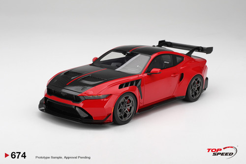 1/18 Top Speed Ford Mustang GTD (Race Red) Car Model