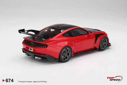 1/18 Top Speed Ford Mustang GTD (Race Red) Car Model
