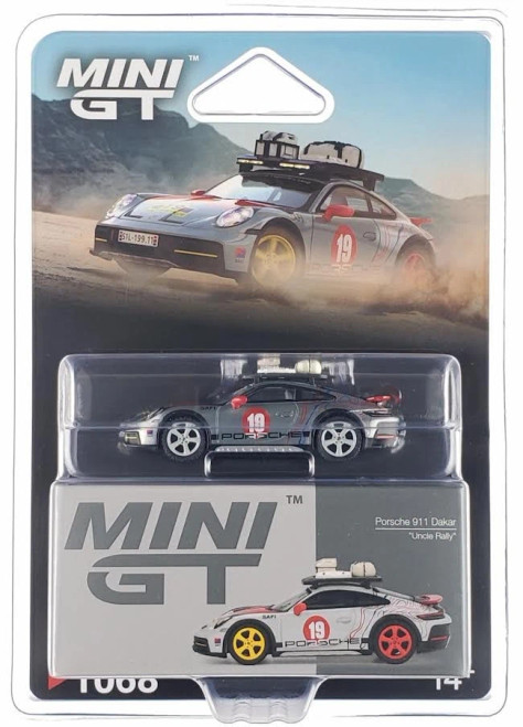 CHASE CAR 1/64 Mini GT Porsche 911 Dakar "Uncle Rally" #19 Diecast Car Model
