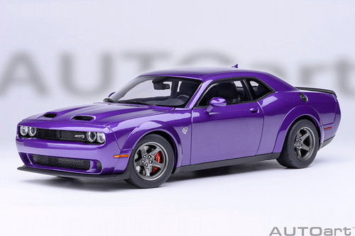 1/18 AUTOart 2023 1/18 Doge Challenger SRT Super Stock (Plum Crazy Purple) Car Model