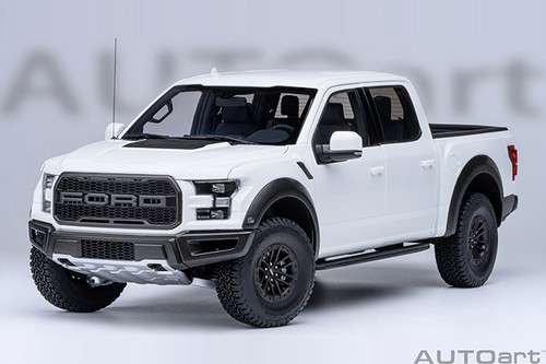 1/18 AUTOart 2019 Ford F-150 Raptor Supercrew (Oxford White) Car Model