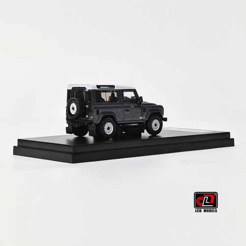 1/64 LCD Land Rover Defender 90 V8 (Grey) Diecast Car Model