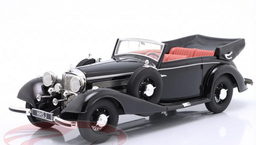 1/18 Cult Scale Models 1936-1938 Mercedes-Benz 540K Convertible B (Black) Diecast Car Model