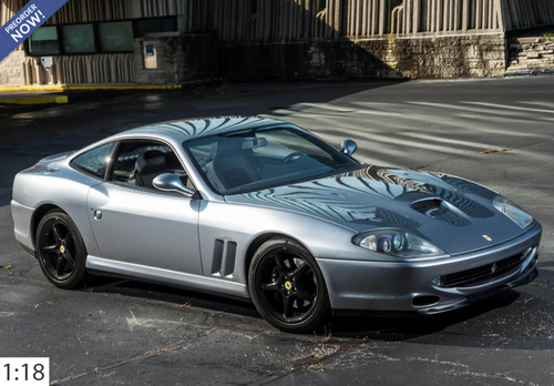 1/18 BBR 1996 Ferrari 550 Maranello (Titanium Grey) Car Model Limited 18 Pieces