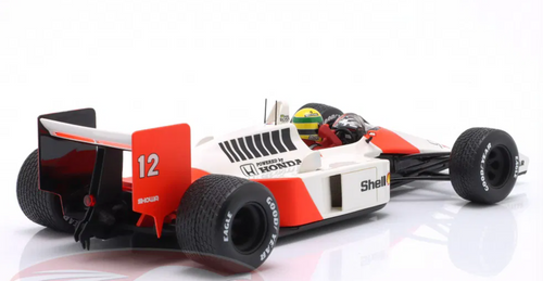 1/18 Werk83 1988 Formula 1 Ayrton Senna McLaren MP4/4 #12 Winner British GP Formula 1 World Champion Diecast Model