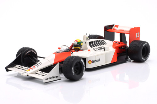 1/18 Werk83 1988 Formula 1 Ayrton Senna McLaren MP4/4 #12 Winner British GP Formula 1 World Champion Diecast Model