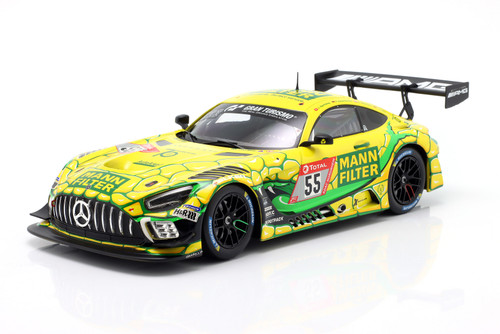 1/18 Ixo 2022 Mercedes-AMG GT3 Mamba #55 24h Nürburgring Mercedes-AMG TEam Landgraf Patrick Assenheimer, Luca-Sandro Trefz, Dominik Baumann, Julien Apothéloz Diecast Car Model