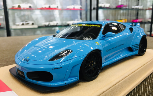 1/18 LB Performance LB Works Liberty Walk Ferrari F430 (Blue) Resin Car Model Limited