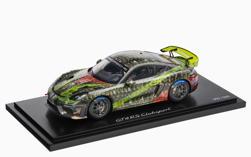 1/18 Dealer Edition Porsche 718 Cayman GT4 RS Clubsport (982) Hunter Multicolour Car Model
