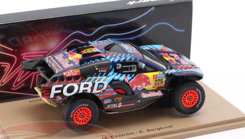 1/43 Spark Ford Raptor T1+ No.226 Ford M-Sport 3rd Dakar Rally 2025 M. Ekstrom – E. Bergkvist Car Model