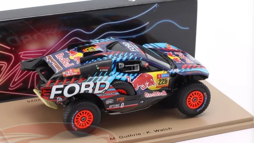 1/43 Spark Ford Raptor T1+ No.228 Ford M-Sport 5th Dakar Rally 2025 M. Guthrie – K. Walch Car Model
