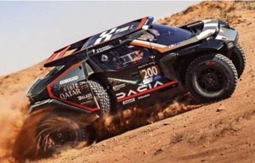 1/43 Spark Dacia Sandrider No.200 The Dacia Sandriders 4th Dakar Rally 2025 N. Al-Attiyah – E. Boulanger Car Model