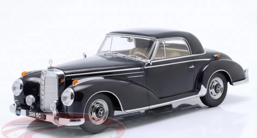 1/18 KK-Scale 1955 Mercedes-Benz 300 SC Coupe (W188) (Dark Blue) Diecast Car Model