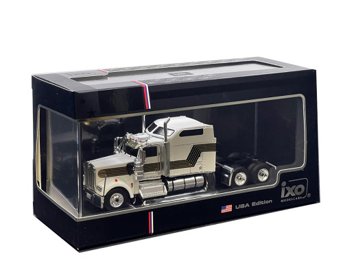 1/64 Ixo Kenworth W900 (White with Comet) Diecast Model