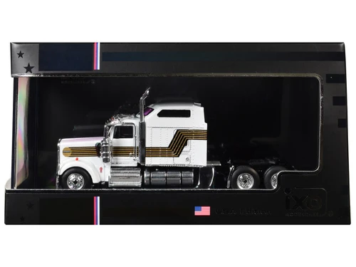 1/64 Ixo Kenworth W900 (White with Comet) Diecast Model