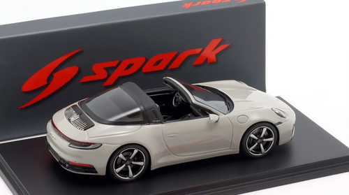 1/43 Spark Porsche 911 Targa 4S (992) (Chalk Grey) Car Model