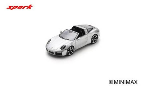 1/43 Spark Porsche 911 Targa 4S (992) (GT Silver) Car Model