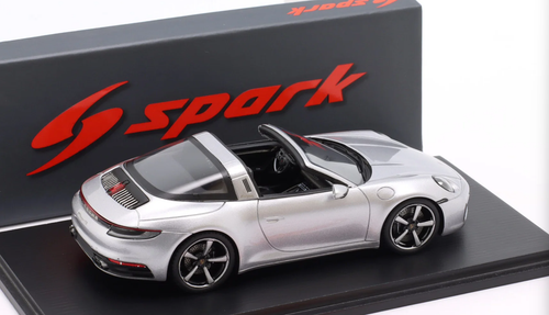 1/43 Spark Porsche 911 Targa 4S (992) (GT Silver) Car Model
